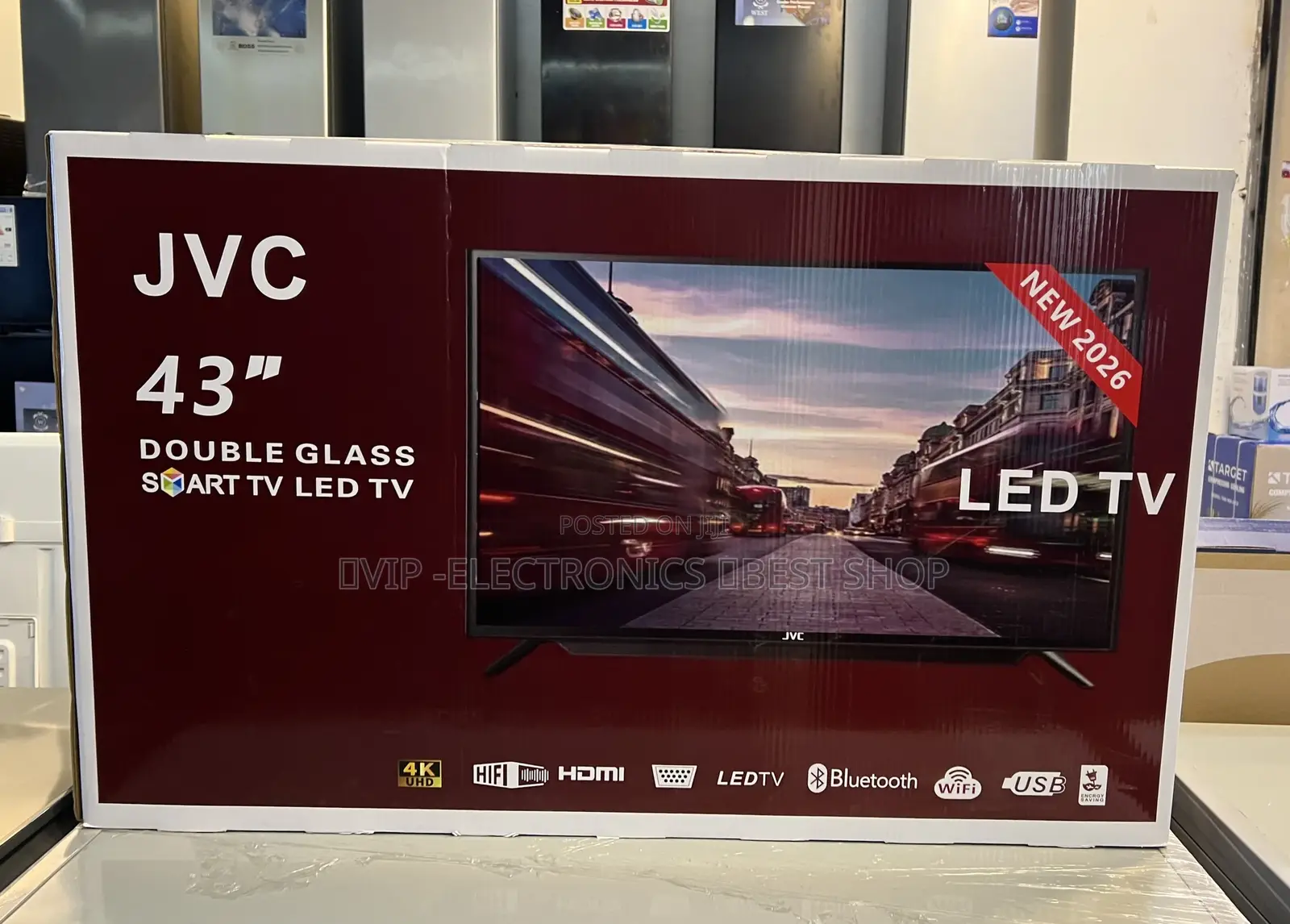 JVC 43 Inch Tv Double Glass Smart Led Tv (2026 Model) – Uhd