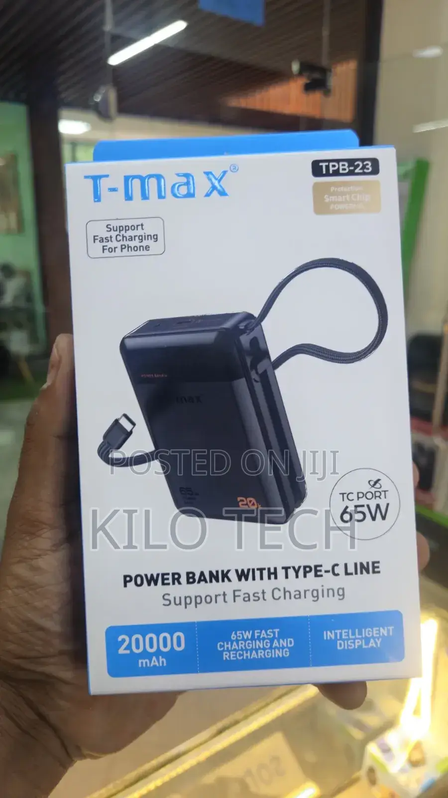 T-Max Phone and Laptop Power Bank – 65w Super Fast Charging!