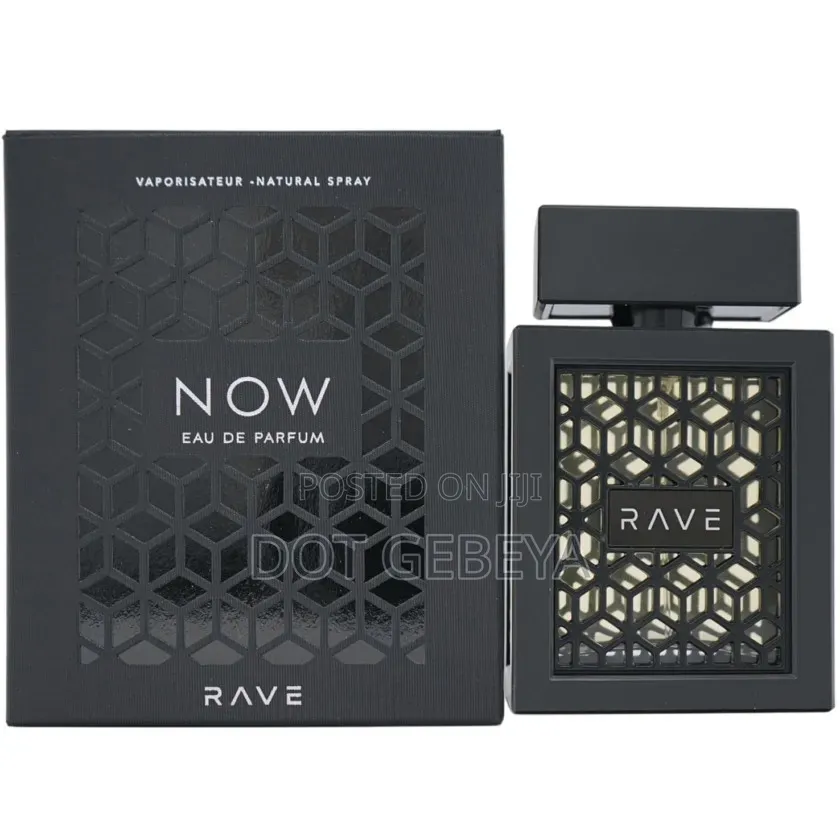 Rave Now, a Woody Aromatic Fragrance for Men by Lattafa.