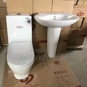 Golden Dragon Toilet Set