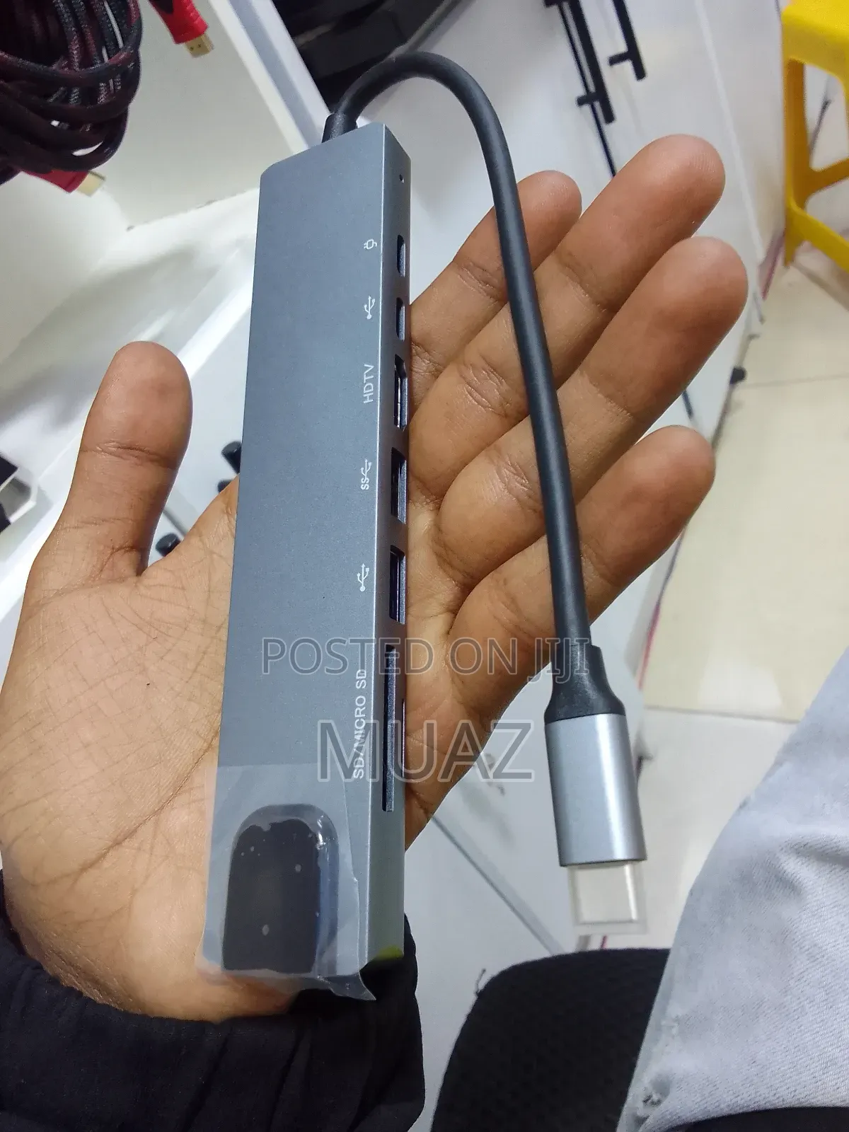 Type C to HDTV 8 in 1 Rj45 Tf / Sd HDTV
