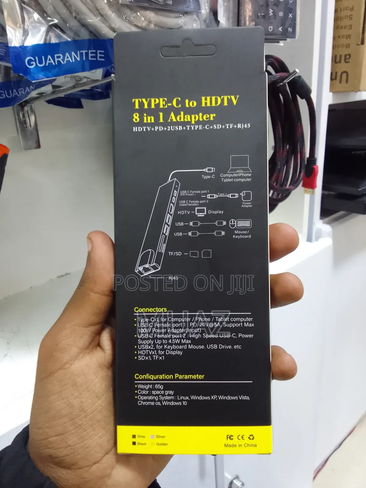 Type C to HDTV 8 in 1