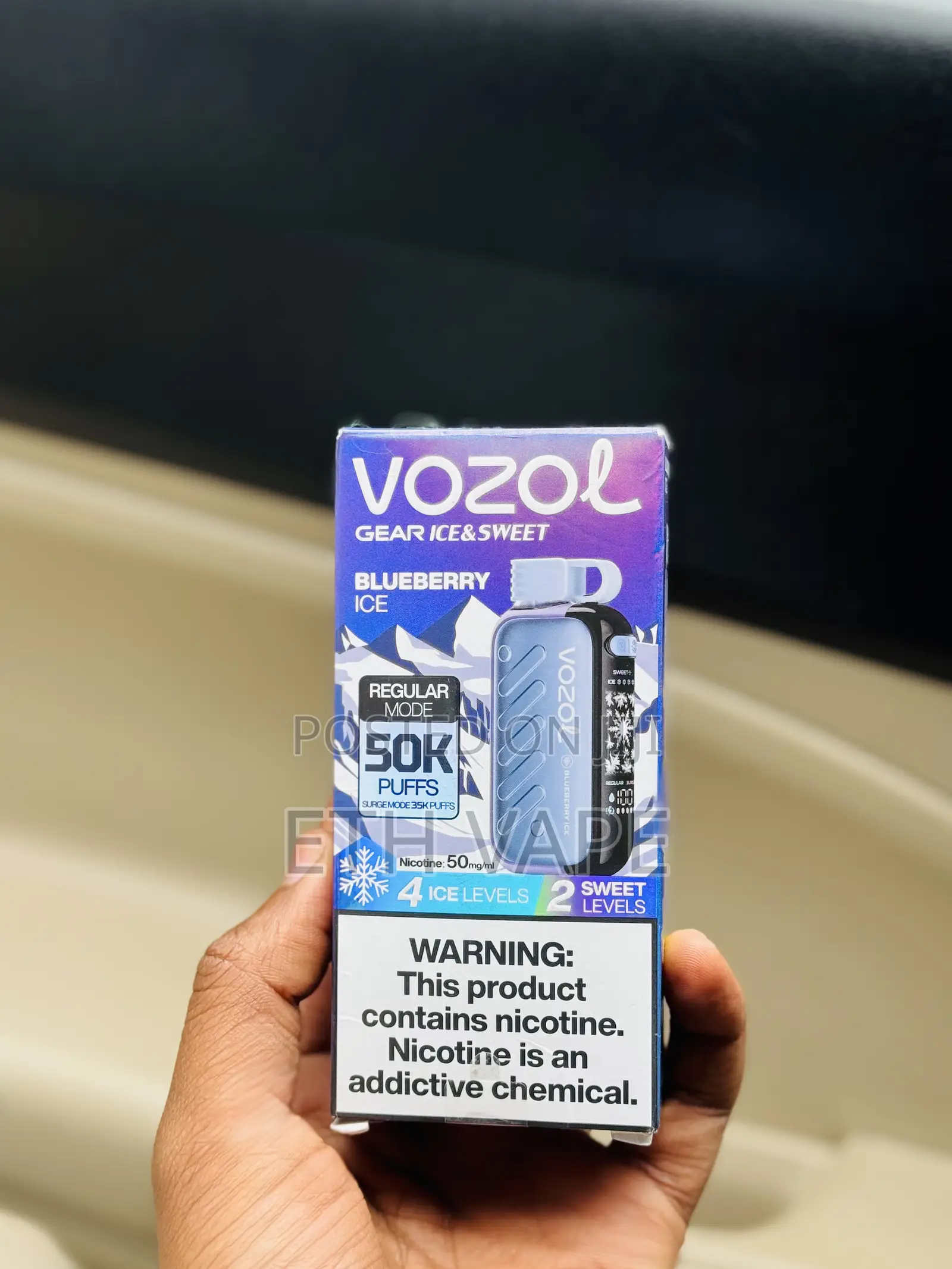 Vozol Vape Blueberry Ice 50,000 Puff