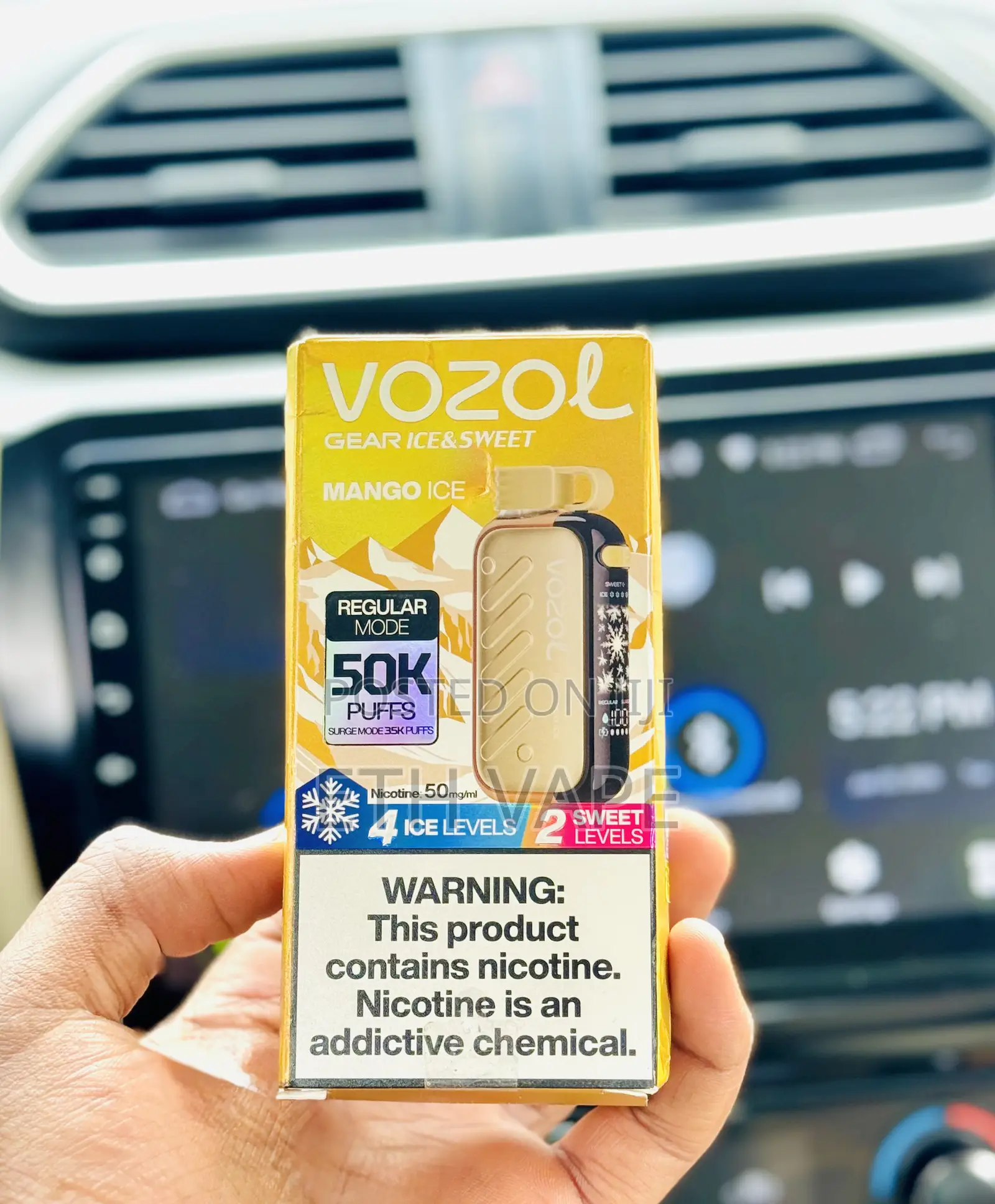Vozol Vape With Grape Ice