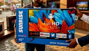 Sunrise 40" Smart Android Tv – Double Glass Design