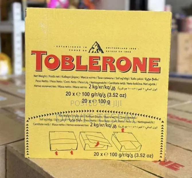 Toblerone Swiss Milk Chocolate Box(20*100g Bars)