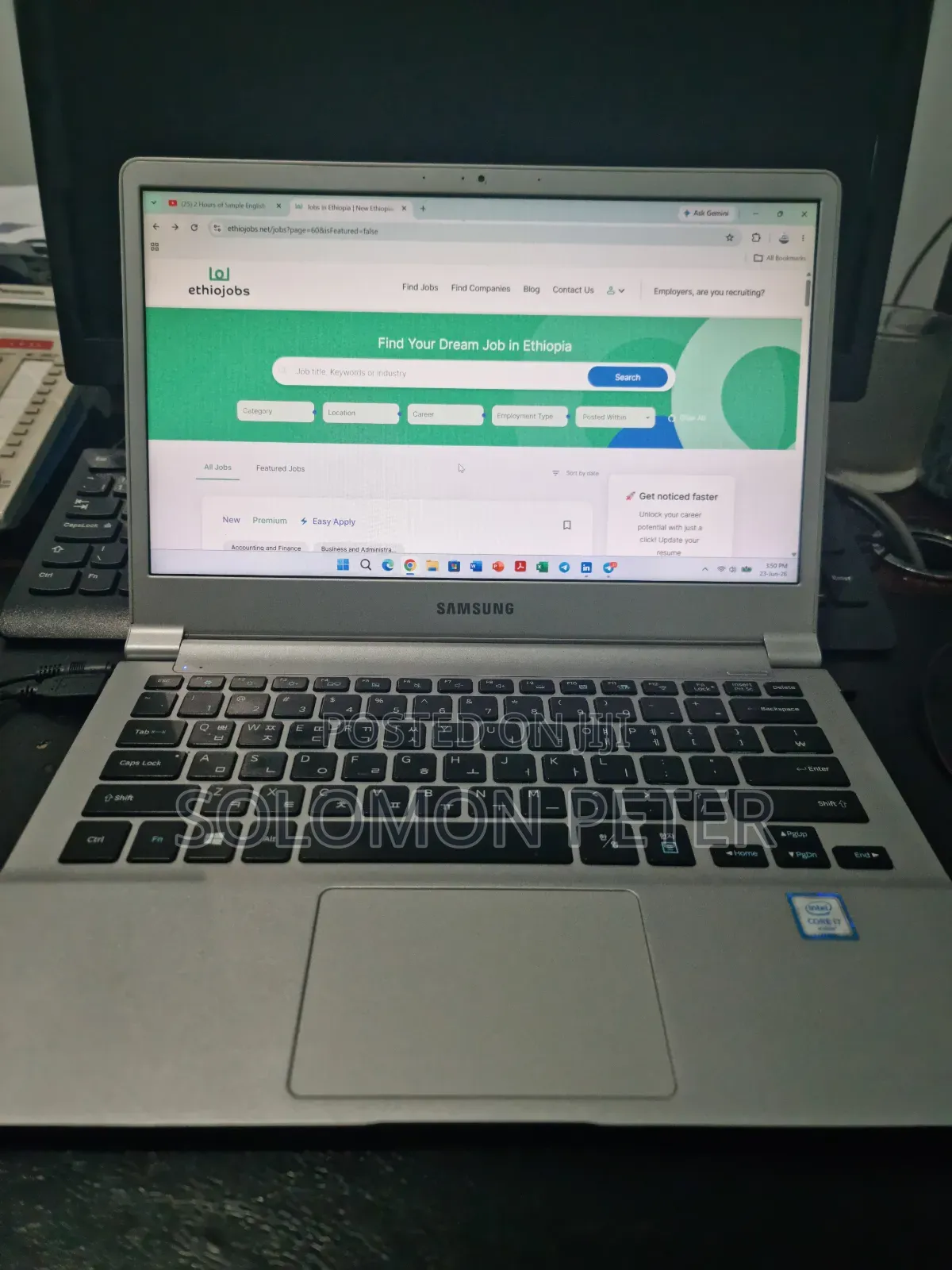 Laptop Samsung 8GB Intel Core i7 HDD+SSD 256GB