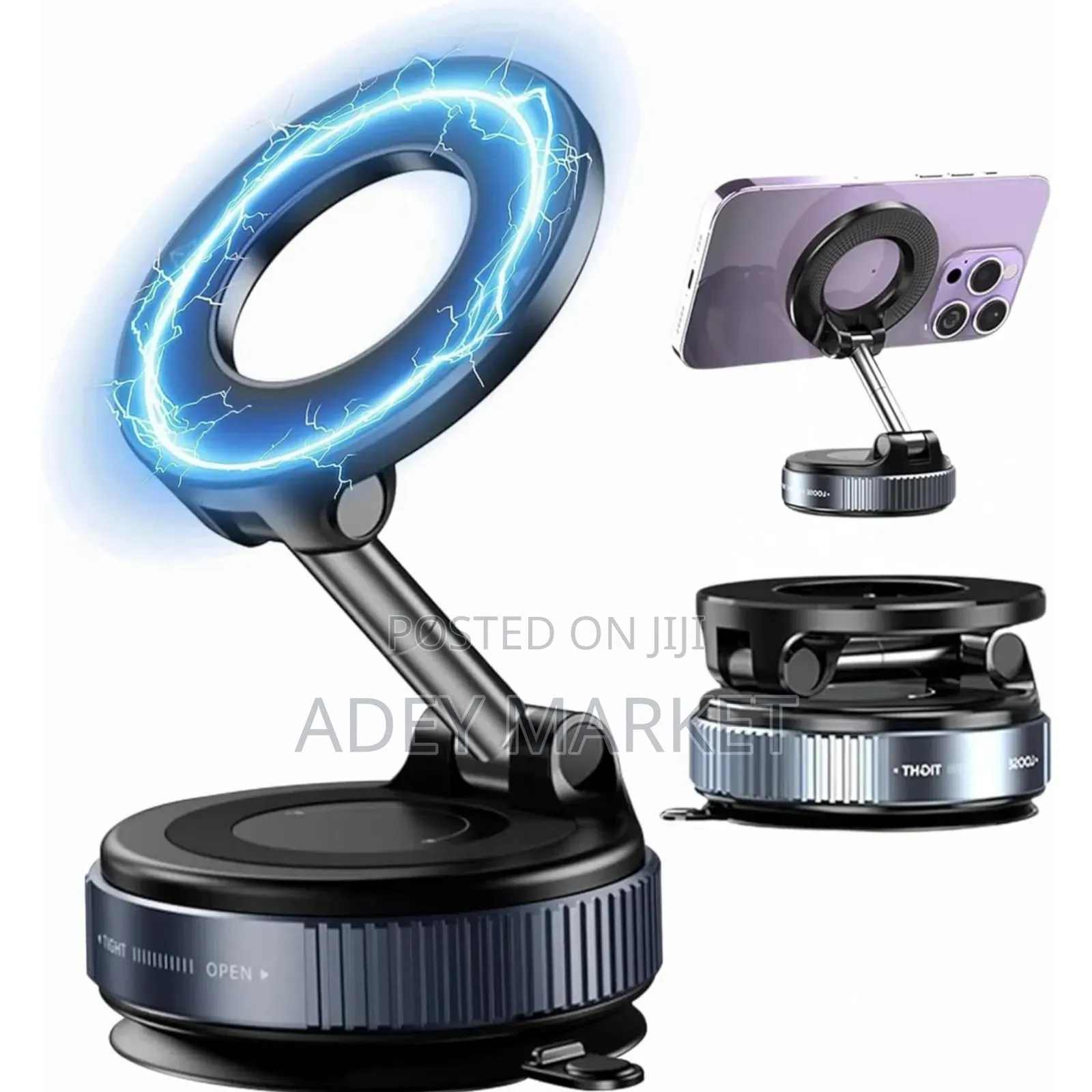 .Wireless Charging Vacuum Suction Phone Holder.
