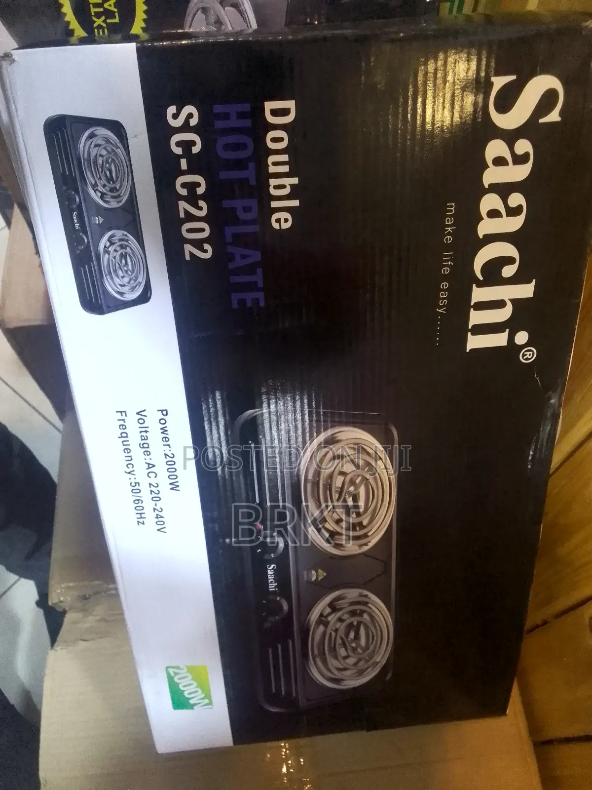 # Original Saachi Double Hot Plate (የሳቺ ባለ ሁለት ፕሌት ምድጃ)- Model Sc-c202