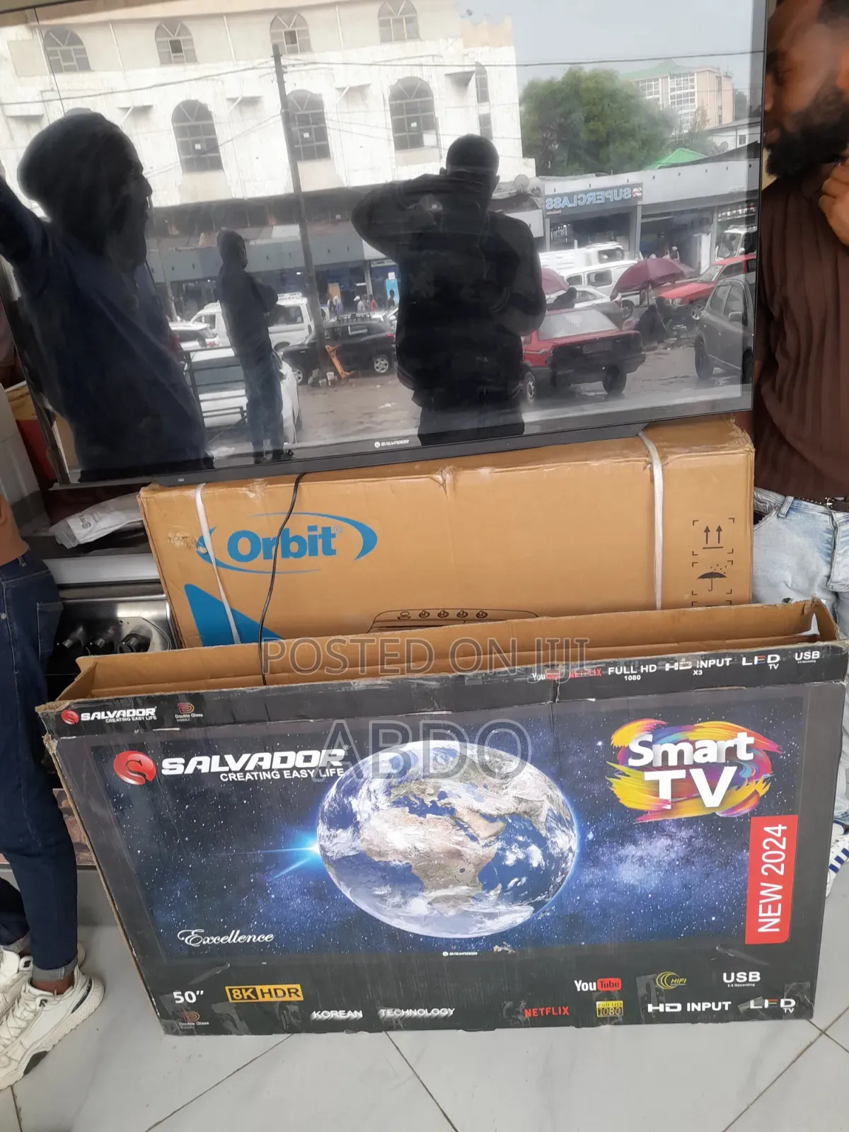 Salvdoor Smart Tv 55 Inch Andraid Doubel 2025quality Hifi