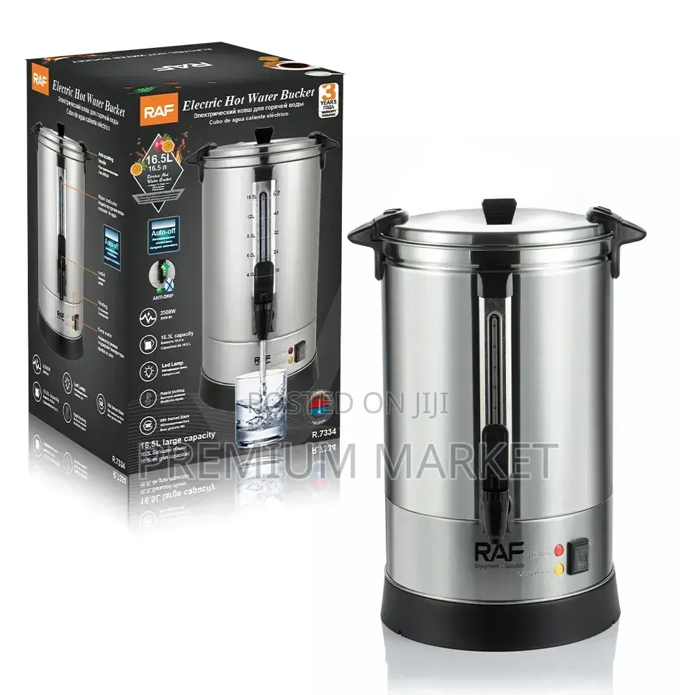 Raf R.7334 Electric Hot Water Bucket የኤሌክትሪክ ሙቅ ውሃ ባልዲ ቦይለር