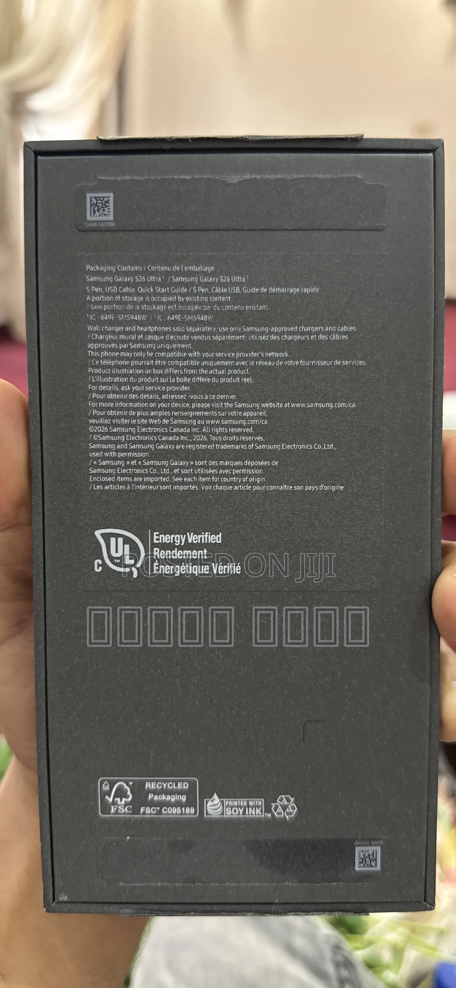 New Samsung Galaxy S26 Ultra 5G 512 GB Black