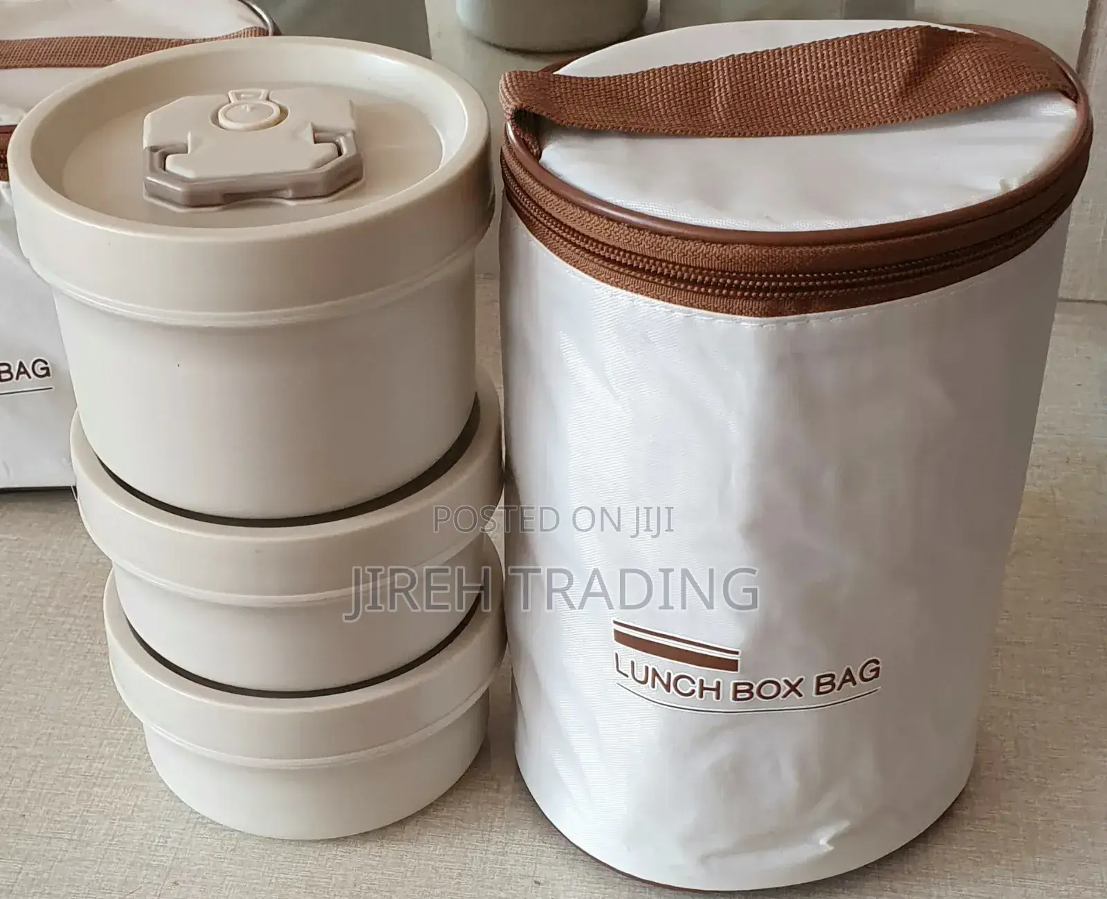 Lunch Box Set With Thermal Carry Bag ሙቀት ጠባቂ የምሳ ዕቃ ስብስብ ከ መያዣ ቦርሳ ጋር