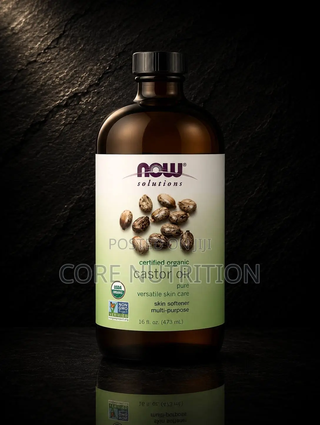 Now Organic Castor Oil 473ml