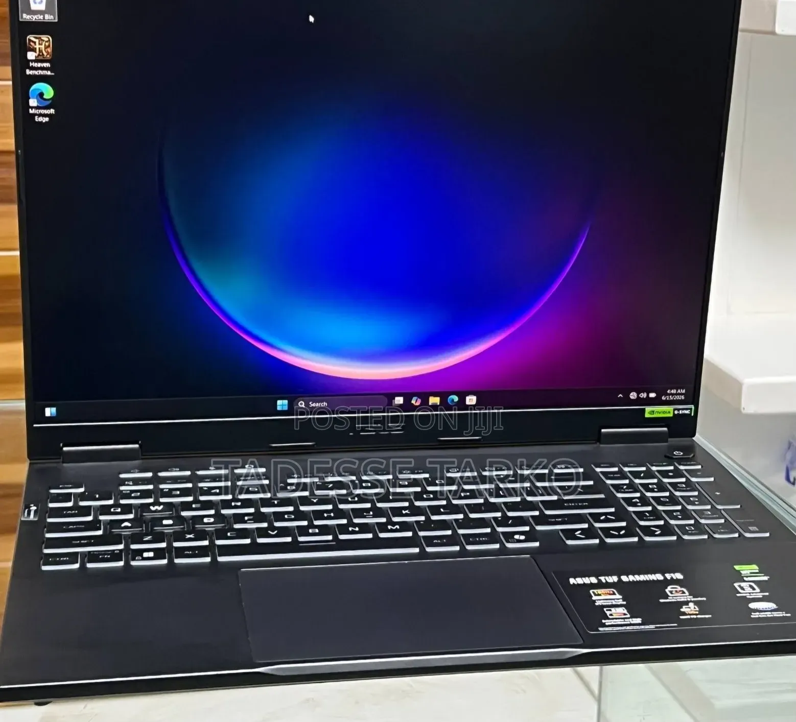 New Laptop Asus TUF Gaming F16 16GB Intel Core i7 SSD 1T