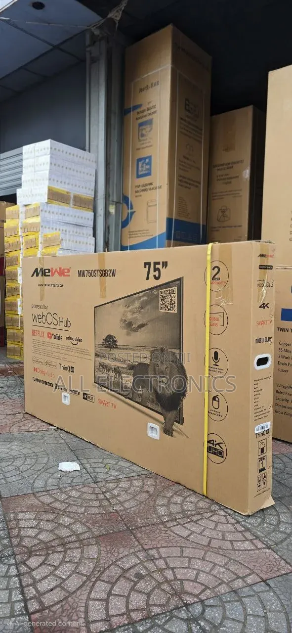 Mewe 75"Inch Webos Hub Smart Tv