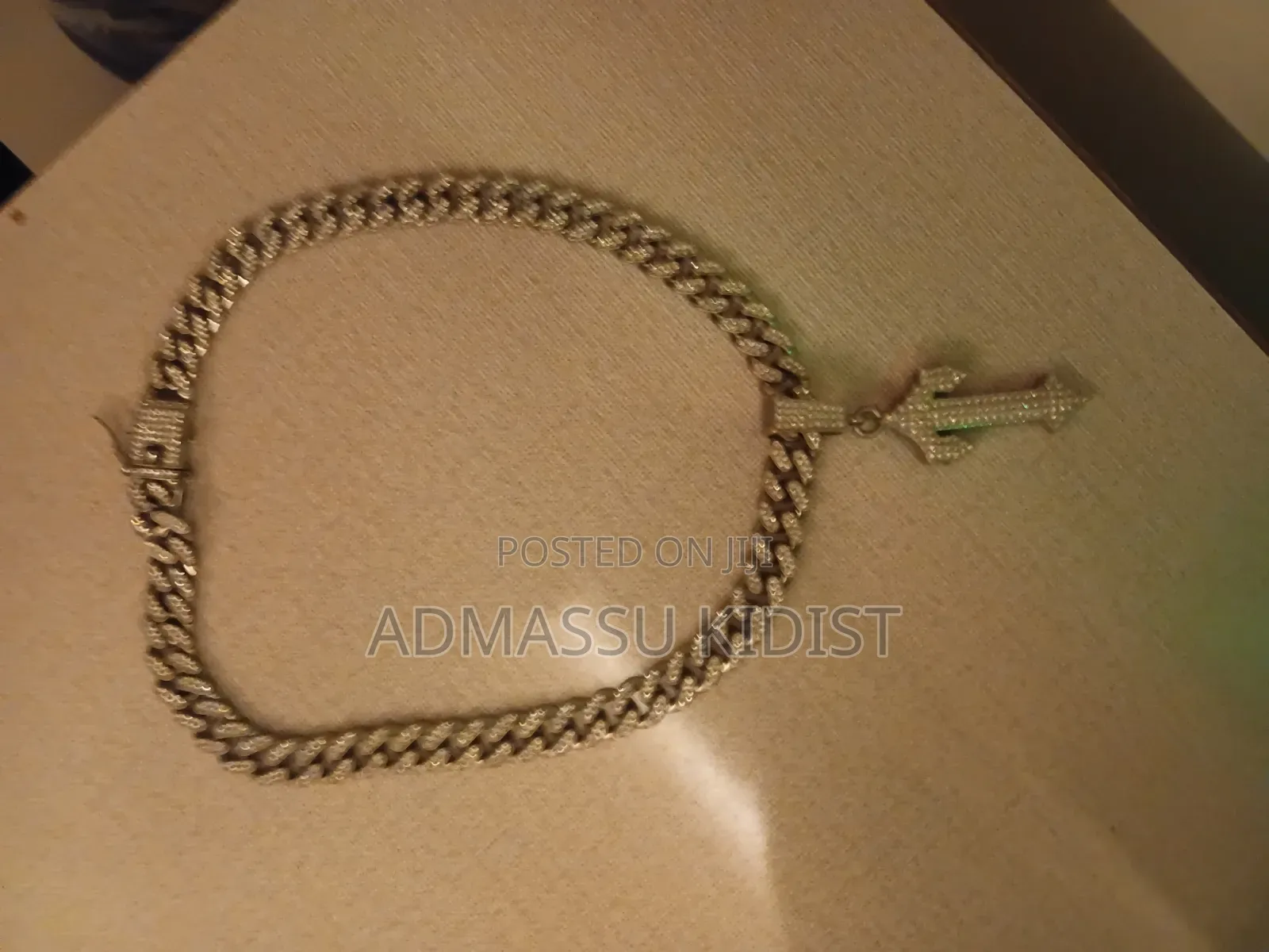 Brand New Iced Chain With Cross