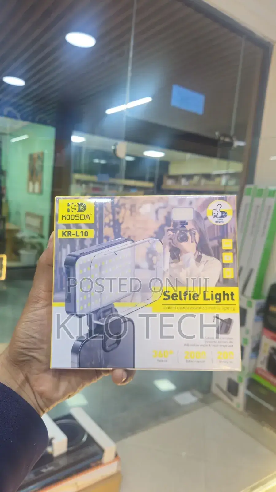 Koosda Kr-L10 Rechargeable Selfie Light – Brand New!