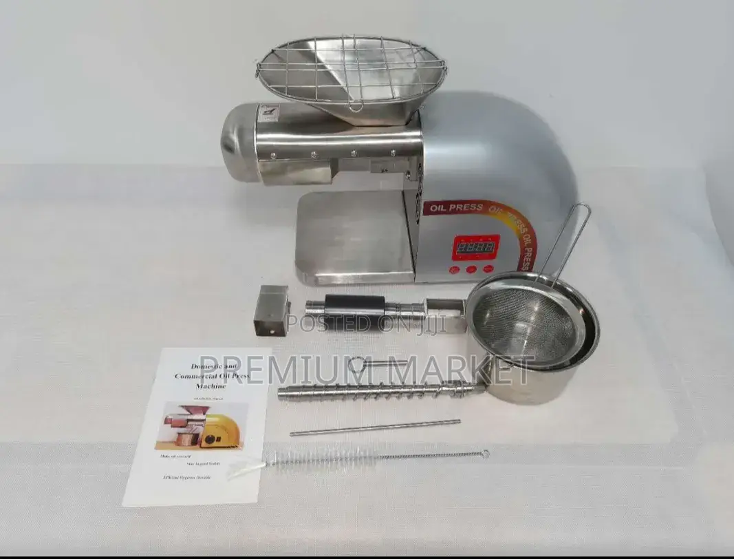 Oil Press Machine Stainless Steel Automatic የዘይት እና ለውዝ መጭመቂያ
