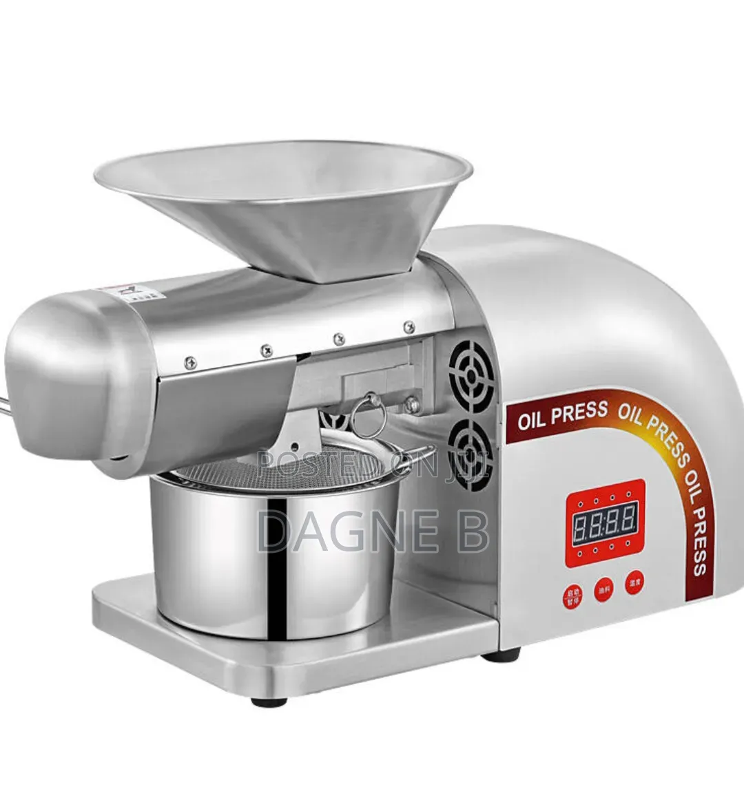 Stainless Steel Automatic Oil Press Machine የዘይት እና ለውዝ መጭመቂያ