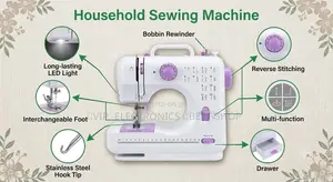 Household Sewing Machine – 12 Stitch Patterns With Led Li