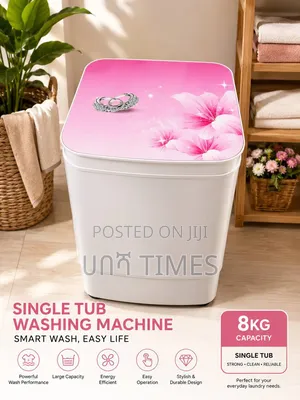 8kg Single Tub Washing Machine – Compact Energy Efficient Washer