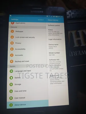 Samsung Galaxy Tab S6 Lite 8 GB Black