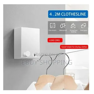 4.2m Stainless Steel Retractable Drying Line for Indoor Outdoor Use