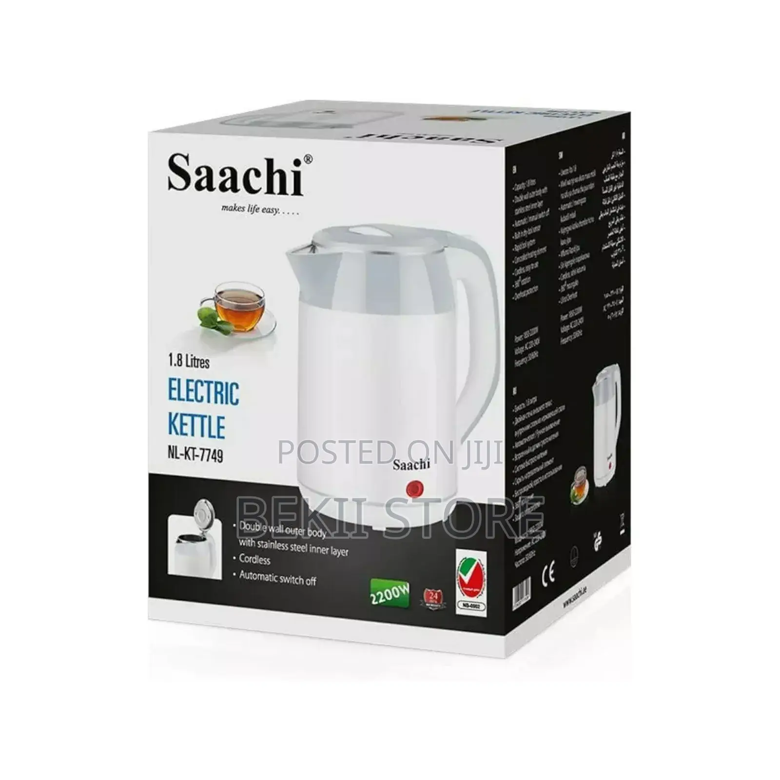 Saachi 1.8l Electric Kettle