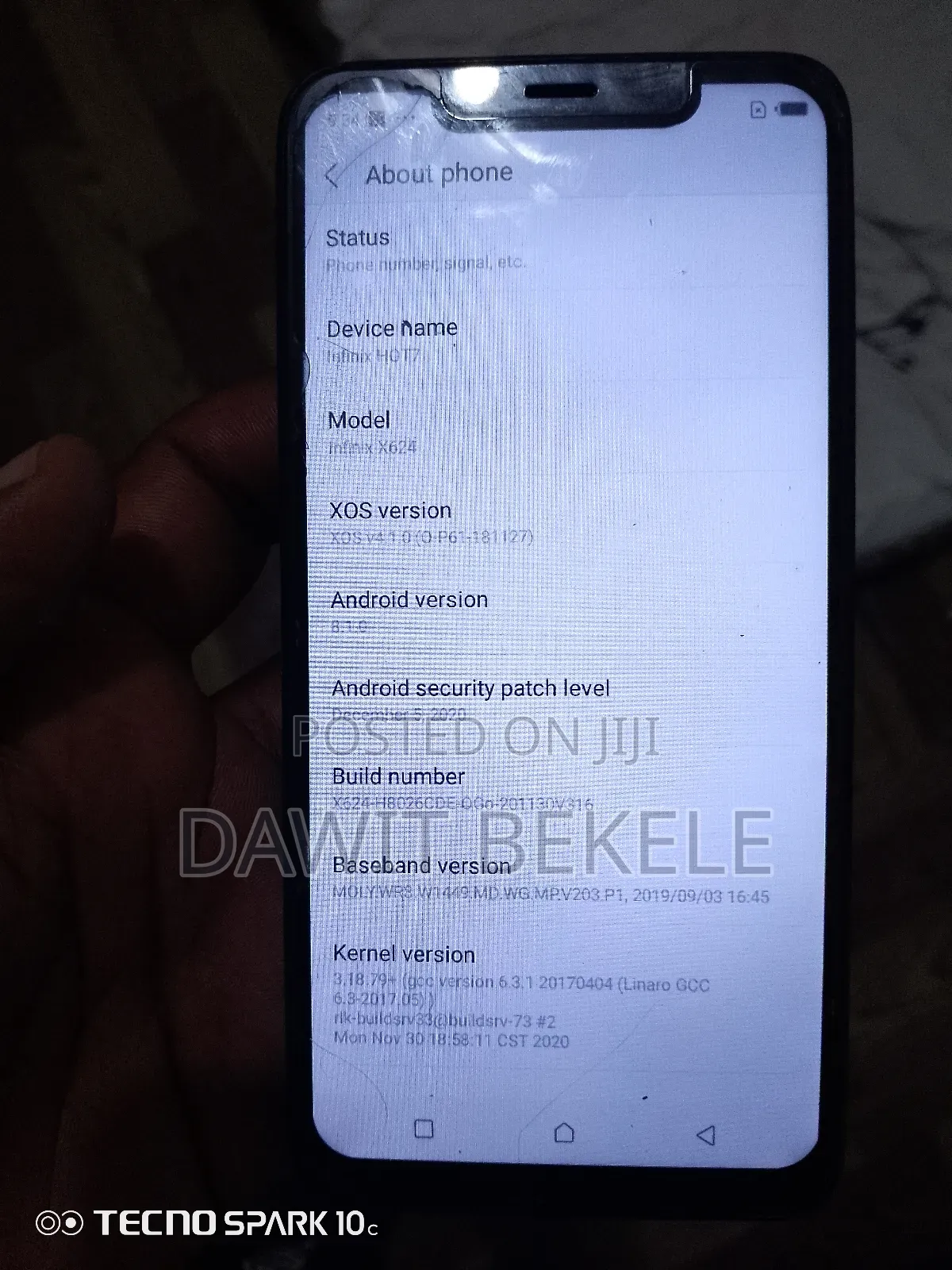 Infinix Hot 7 32 GB Gray