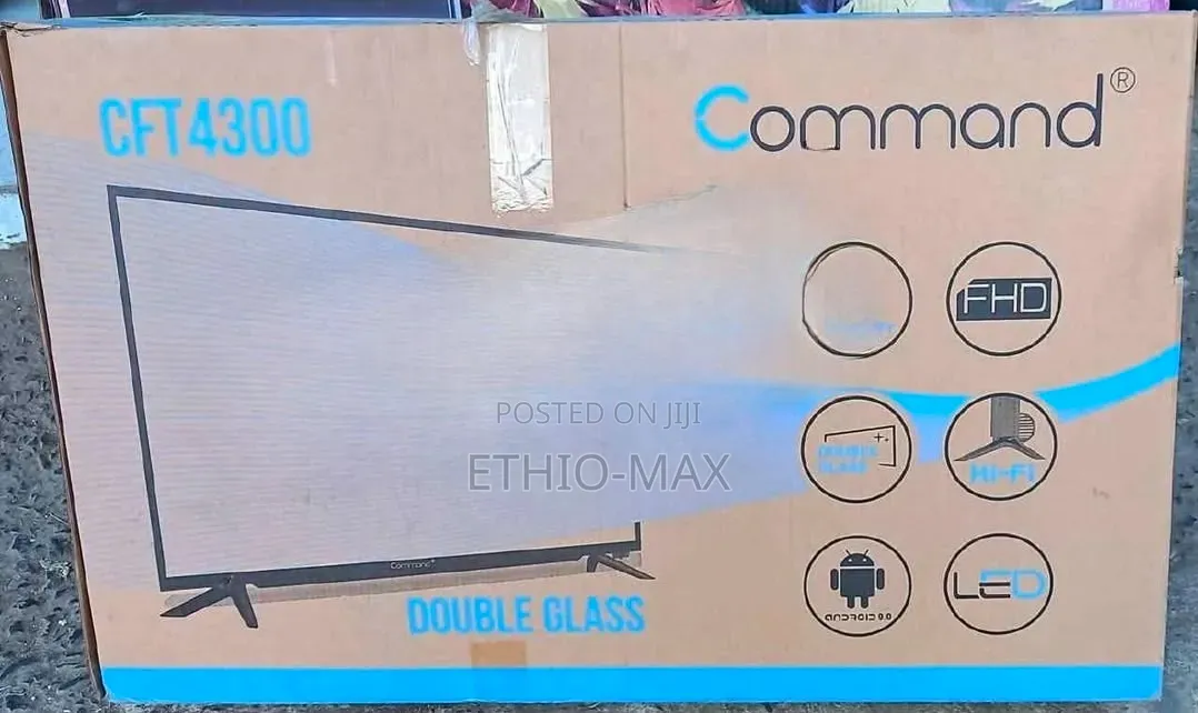 Command Tv 43" Smart Android Tv – Double Glass Design