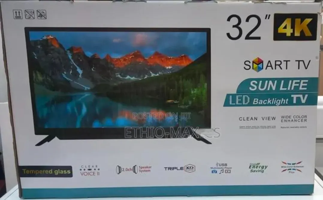 Sun Life Tv 32" Smart Android Tv – Double Glass Design