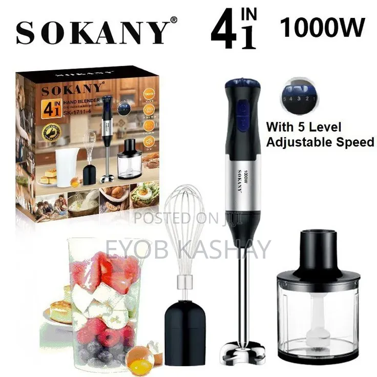 Sokany Hand Blender 4in1