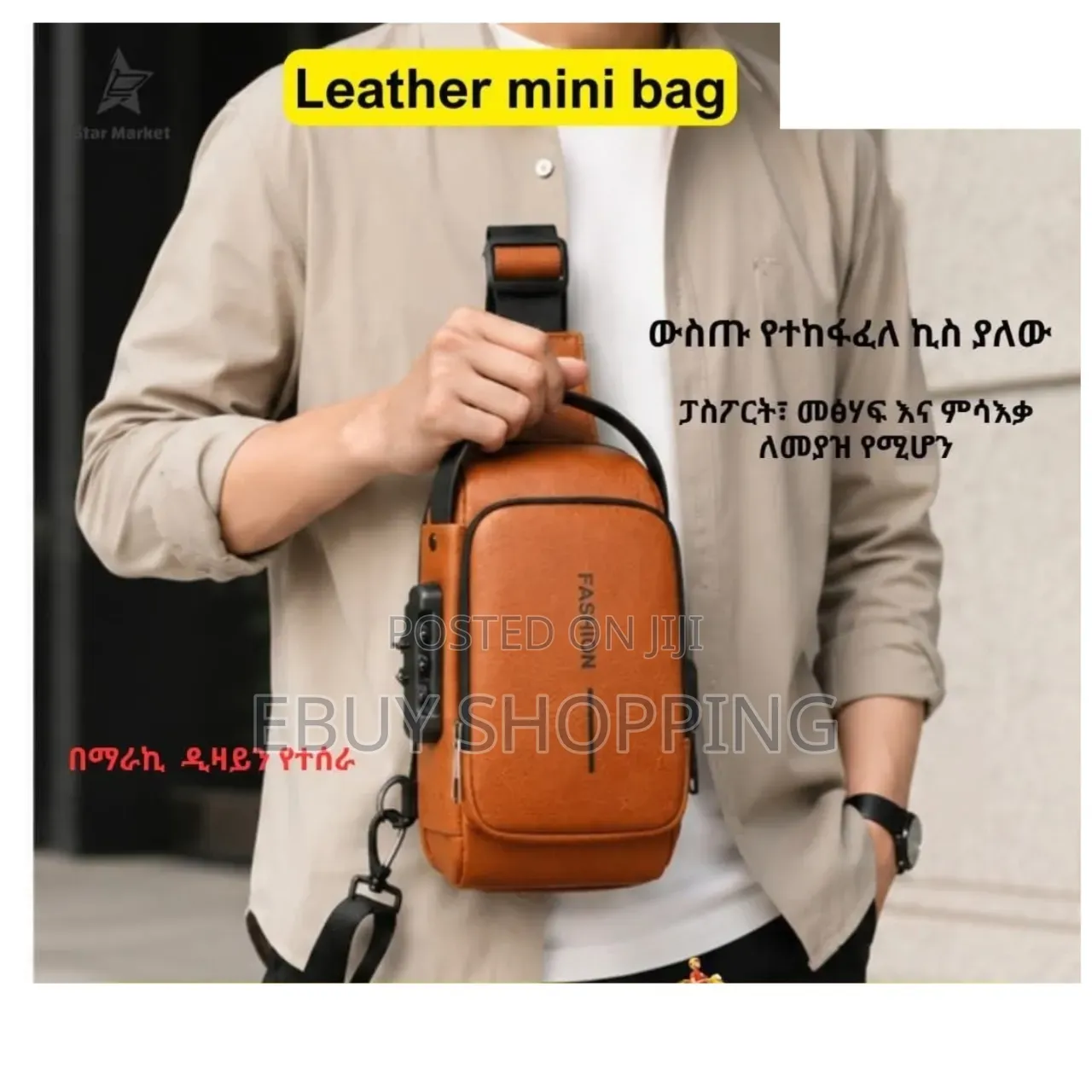 Anti-Theft Shoulder Bag With Usb Port Hidden Back Compartment