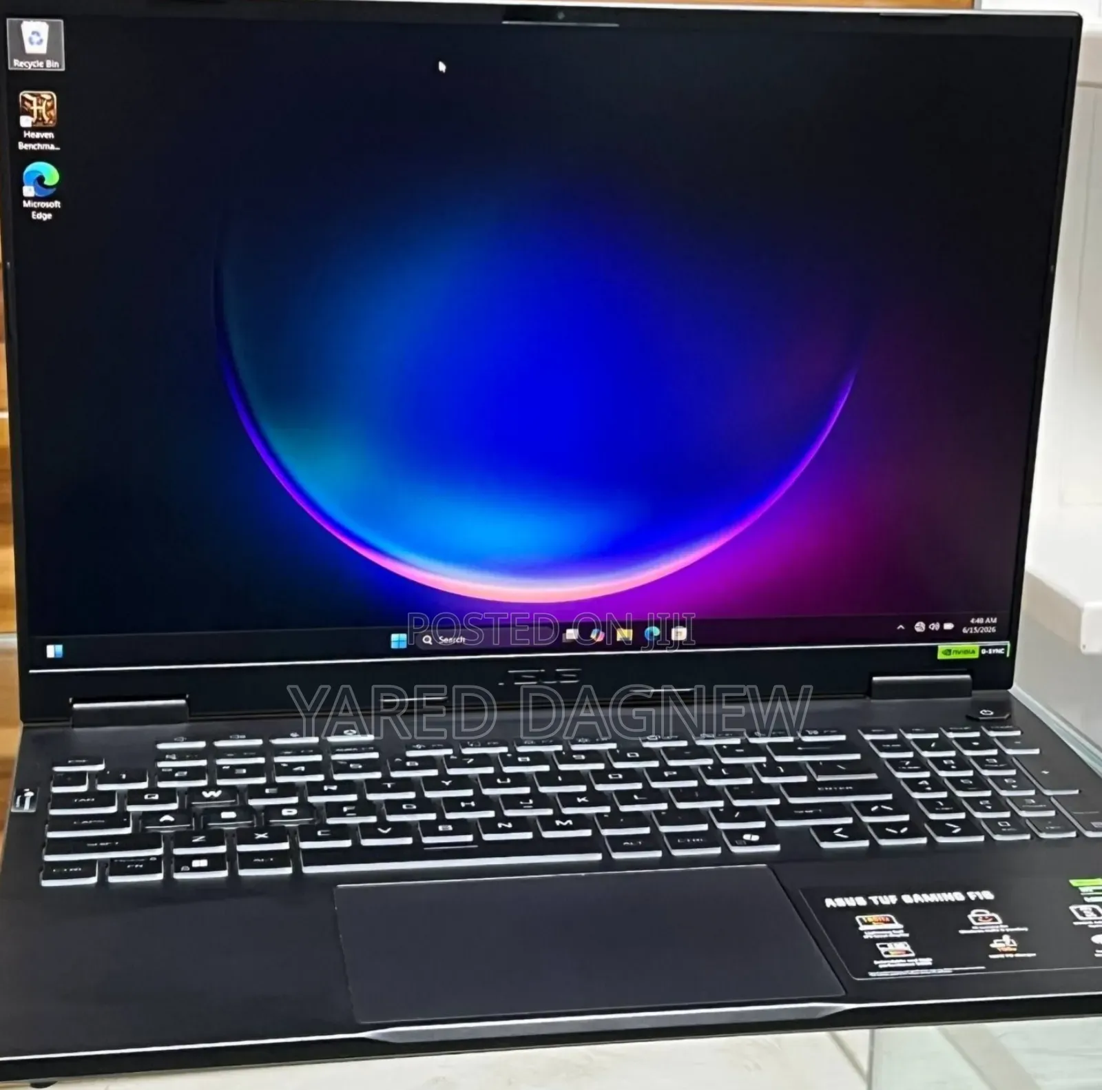 New Laptop Asus TUF Gaming A15 16GB Intel Core i7 SSD 1T