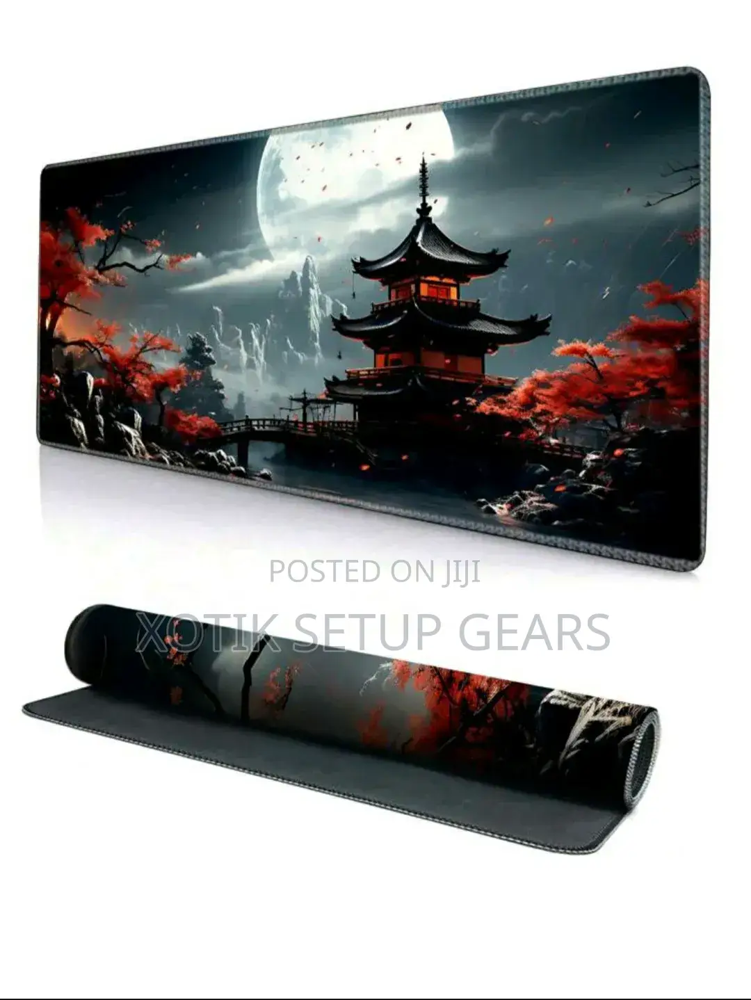 90x40x0.2cm XXL Japanese Landscape Themed Mouse Pad - Desk Mat