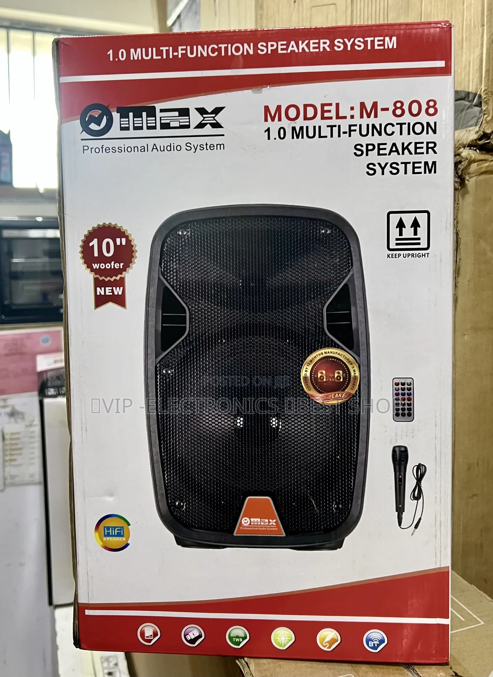 10-Inch Multi-Function Speaker System Enjoy Powerful and Clear Sound