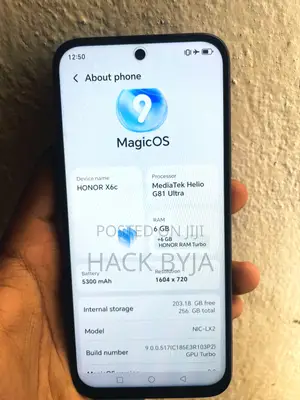 New Honor X6C 256 GB Black