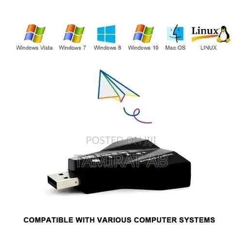 Double Virtual 7.1 Channel Usb Sound Adapter