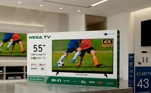 Wega Tv 55" Smart Android Tv – Double Glass Design
