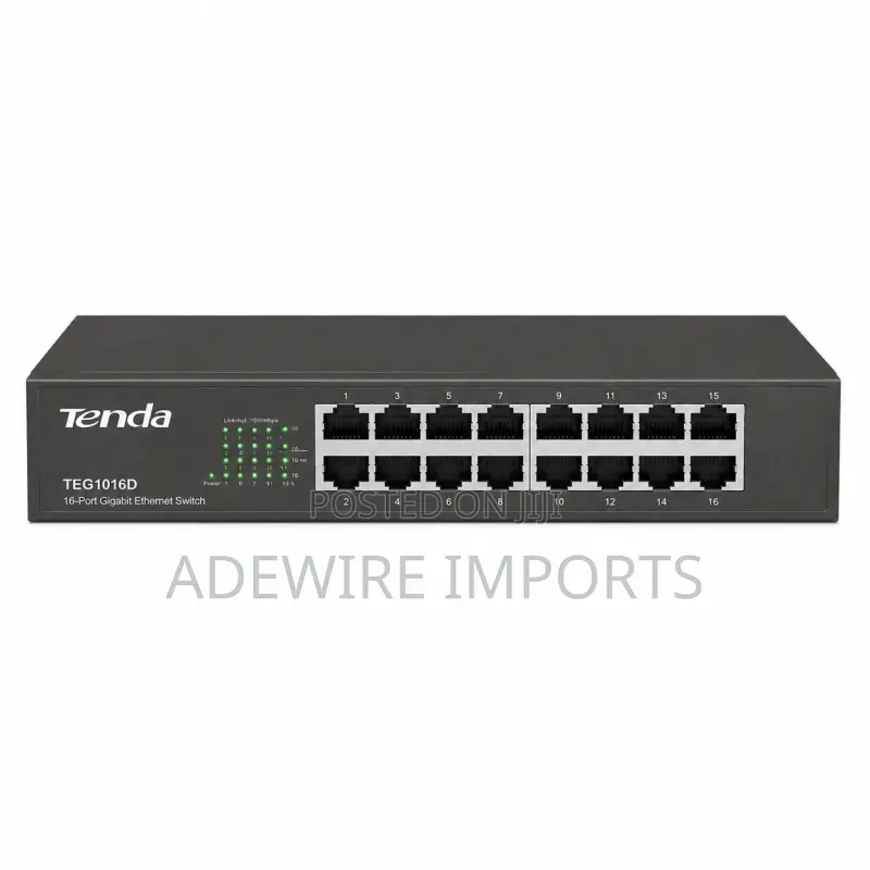 Tenda Teg1016d 16 Port Gigabit Ethernet Switch With Vat