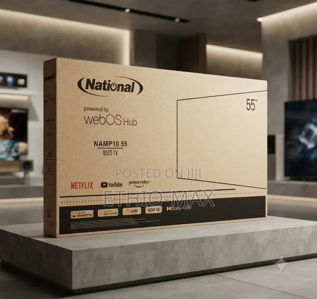National Tv 55" Smart Webos Hub Tv – Frameless Design | New 2026