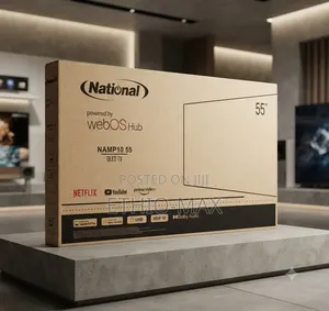 National Tv 55" Smart Webos Hub Tv – Frameless Design | New 2026