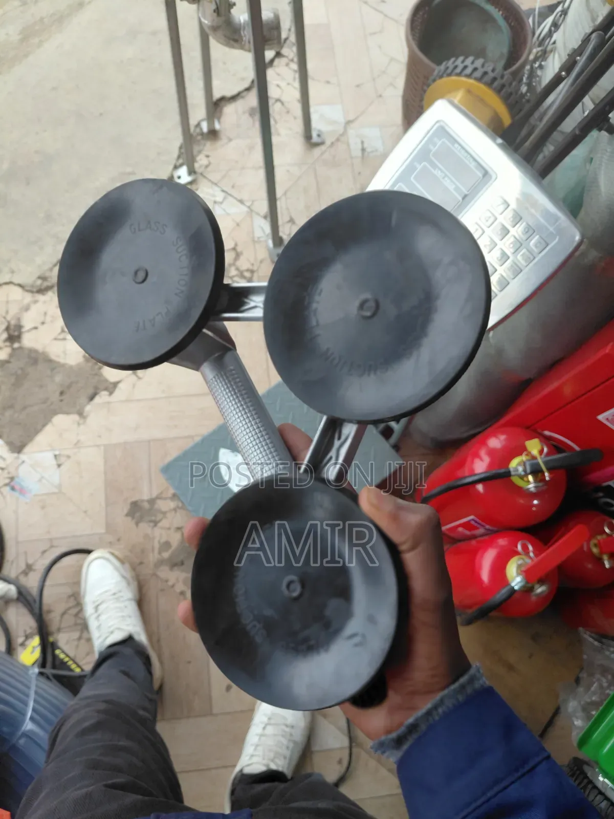3-Cup Glass Ceramic Suction Plate - ለመስታወት እና ለሴራሚክ ማንሻ