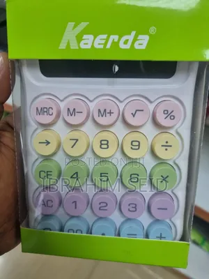 Kaerda Brand Calculator Featuring a Unique, Colorful