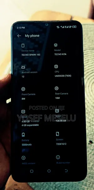 Tecno Spark 10C 128 GB Blue