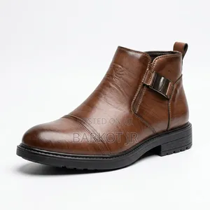 Brown, Black, Gray Chelsea Boots