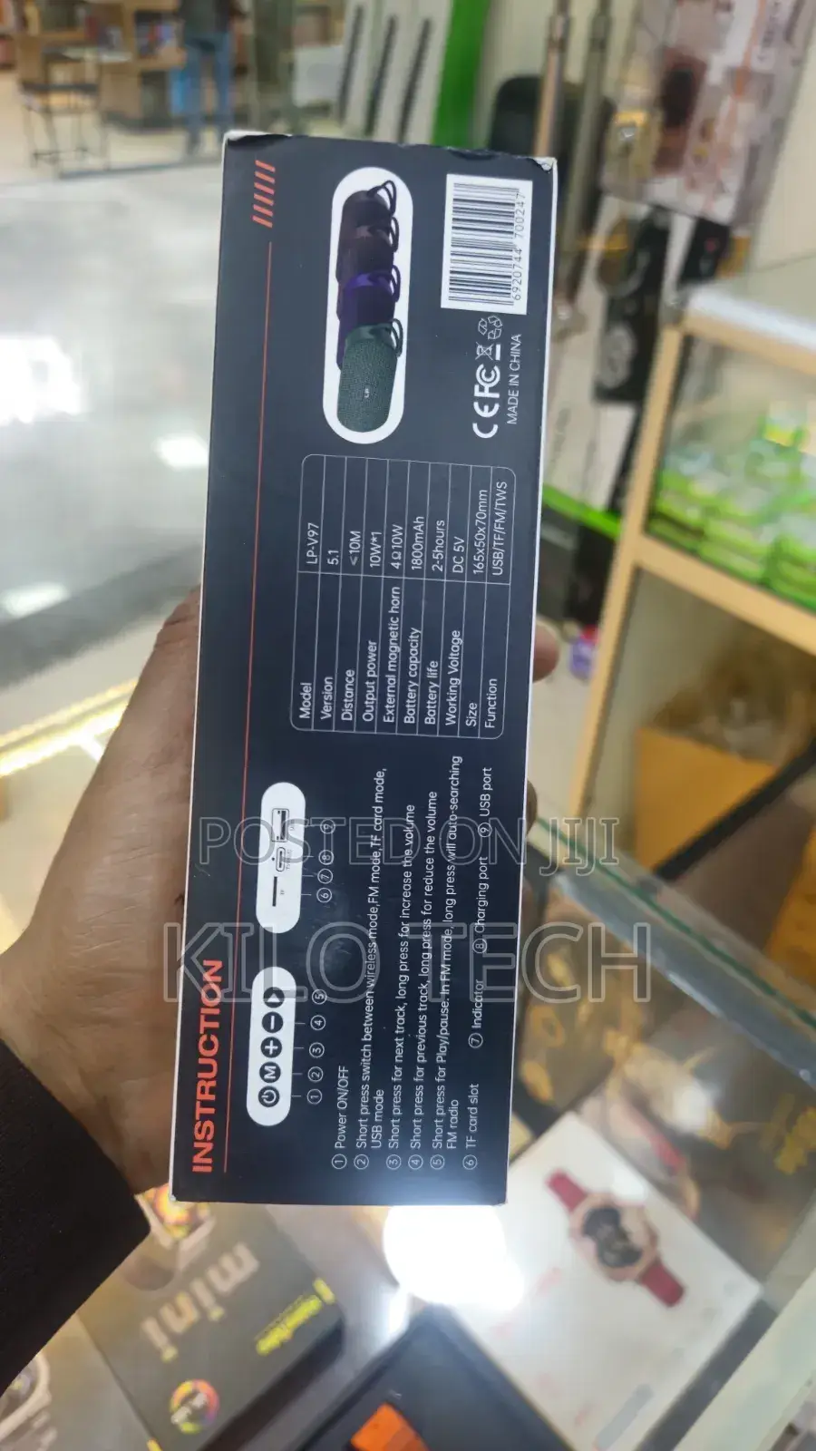 Lp V97 Wireless Speaker – Powerful 10w Loud Stereo! 