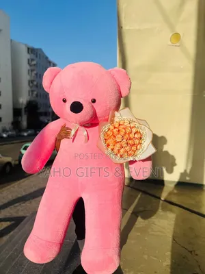 Bouquet With Pink Teddy Bear