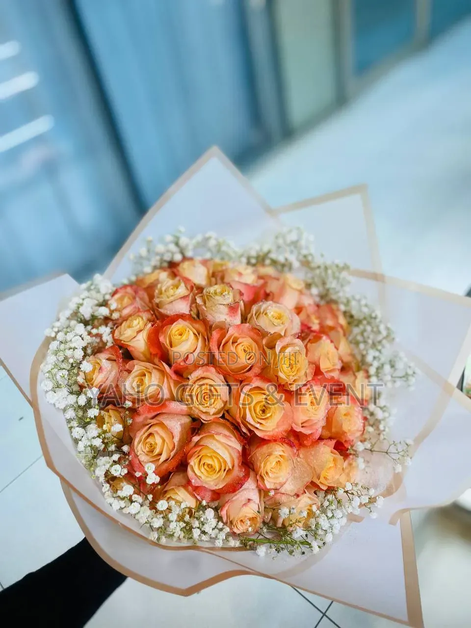 Bouquet With Pink Teddy Bear